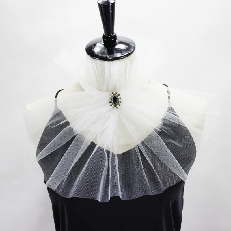 Women'S Vintage Accessories - Cuello falso de tul con cuello