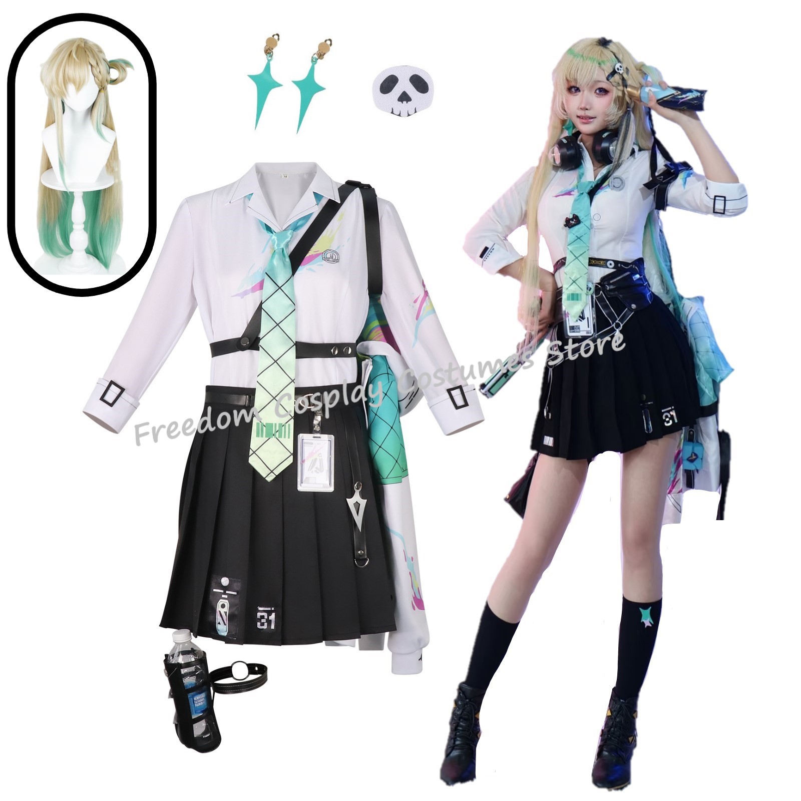 Women'S Accessories For Suit - Disfraz de cosplay de Game Wuthering