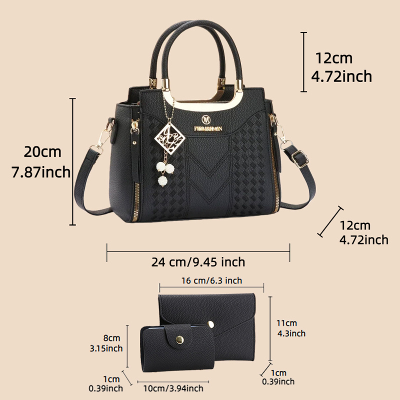 Conjunto de 3 piezas de bolsos - Women'S Accessories For Suit reseña y precio
