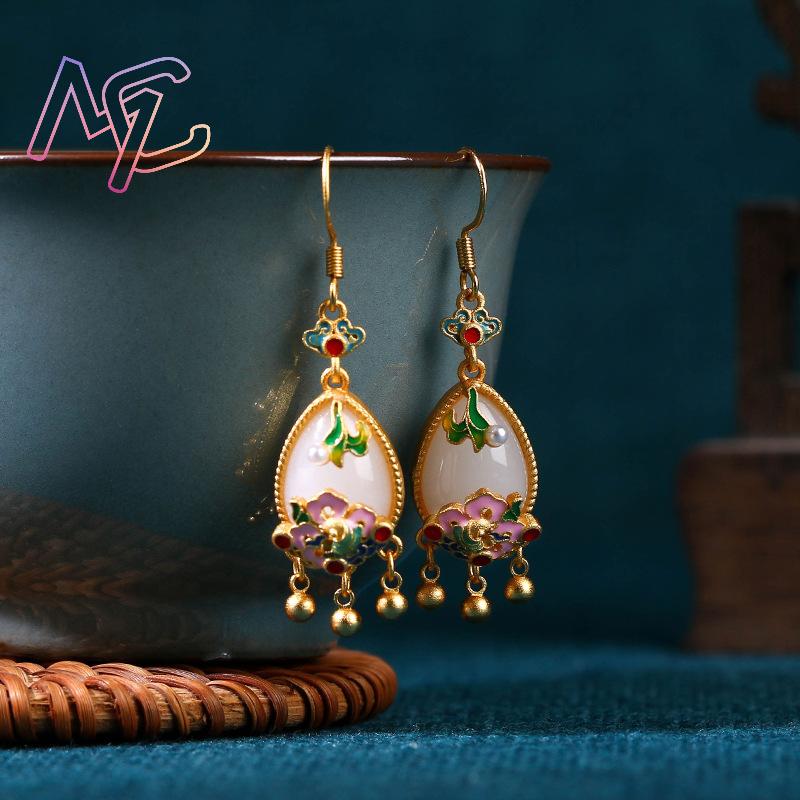 Pendientes de Jade Natural con - Women'S Vintage Accessories reseña y precio