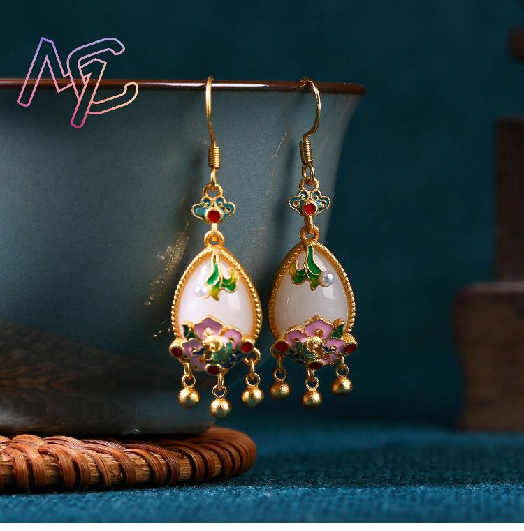 Pendientes de Jade Natural con - Women'S Vintage Accessories reseña y precio