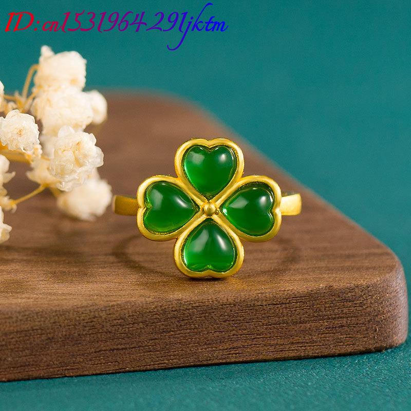 Anillo de trébol de cuatro hoj - Women'S Vintage Accessories reseña y precio